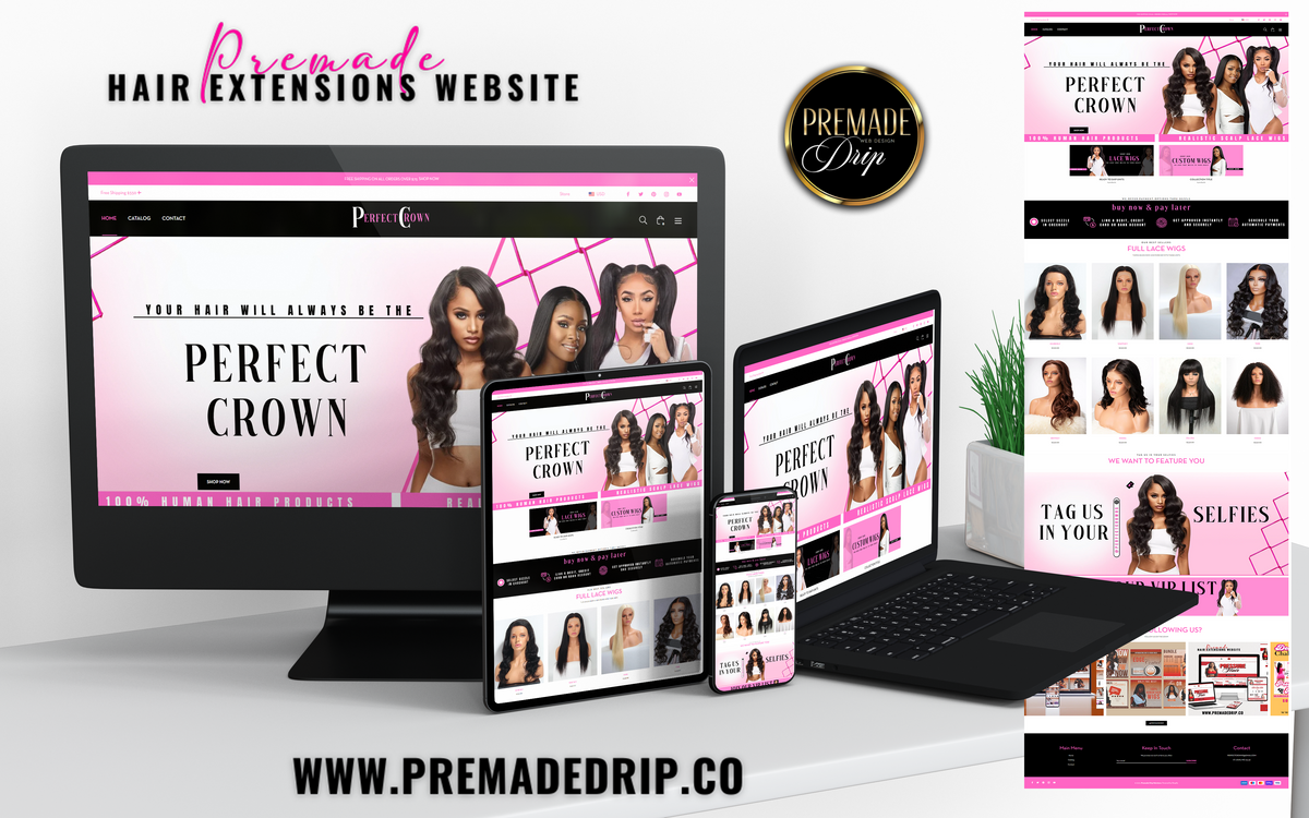 Pink, Black & White Banners - BrandingStudio314