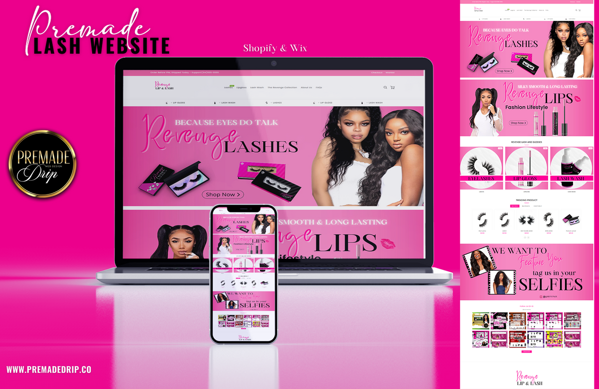 Pink -White - Black Banners - BrandingStudio314