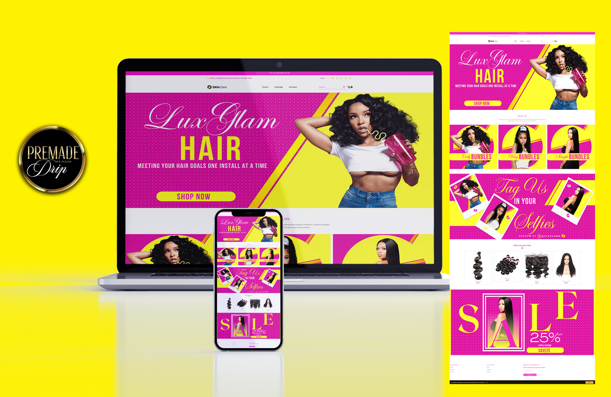 Pink & Yellow Banners - BrandingStudio314