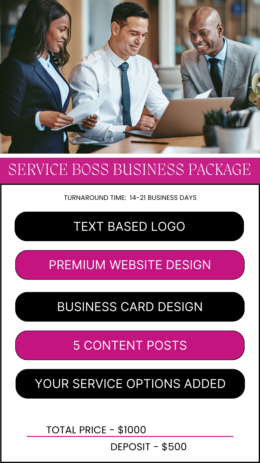 SERVICE BUSINESS BRANDING PACKAGE - BrandingStudio314