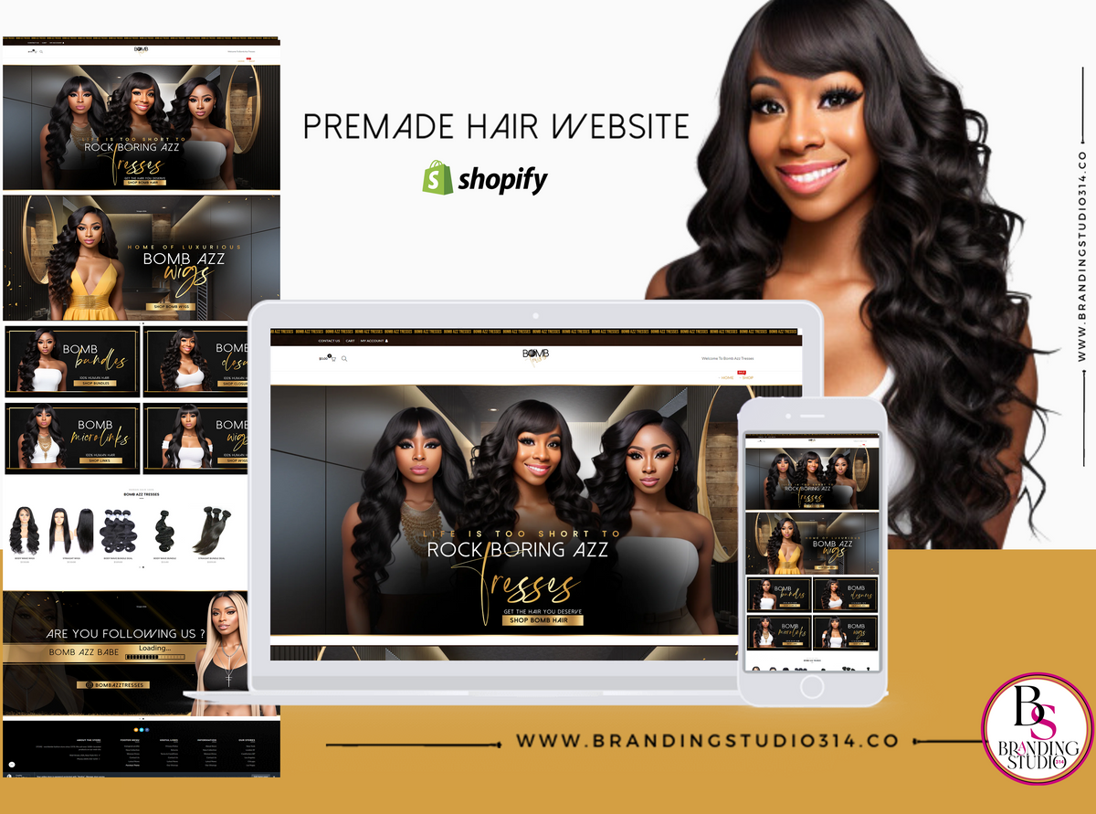 Black & Gold Banners - BrandingStudio314