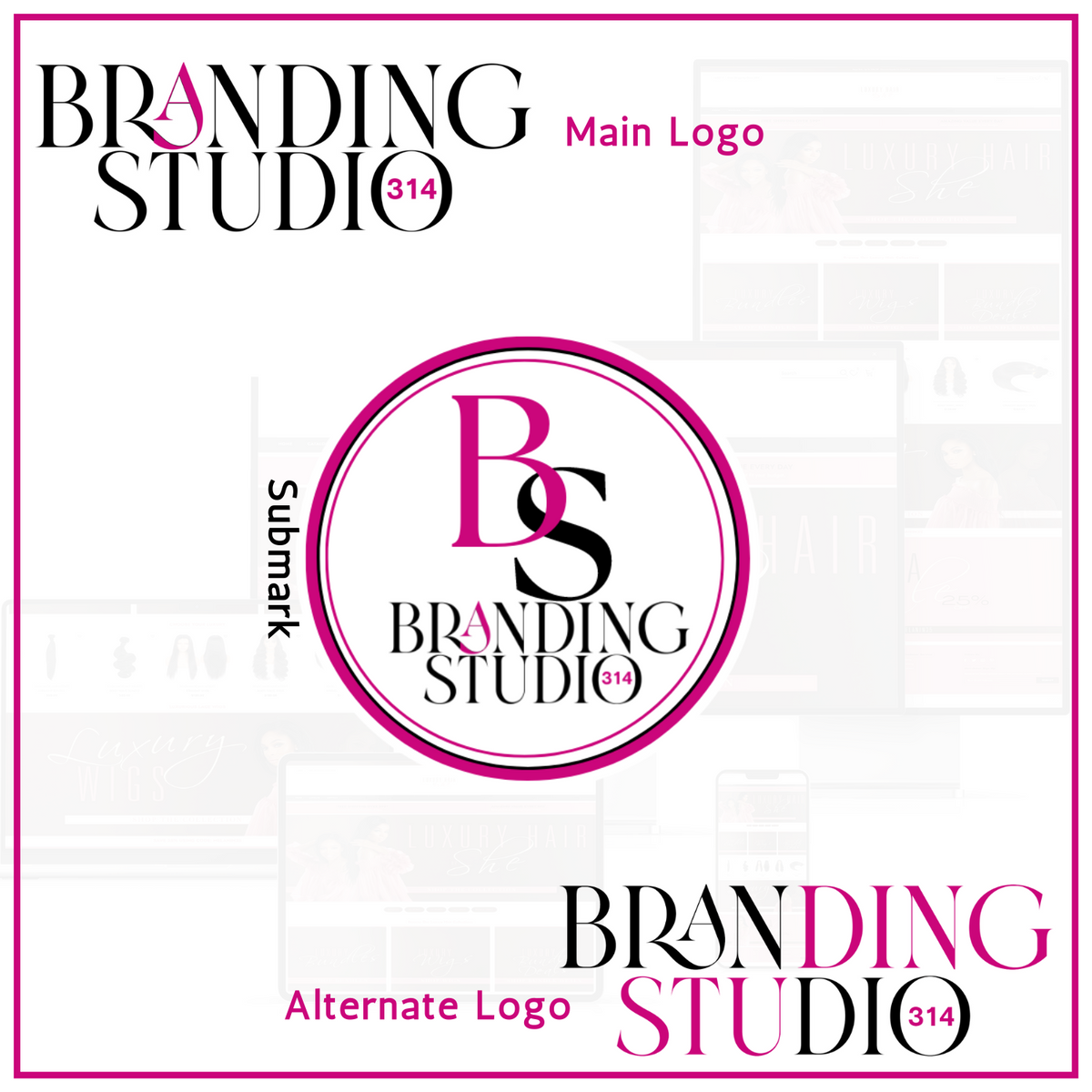 Logo Set - Main, Alternate and Submark - BrandingStudio314