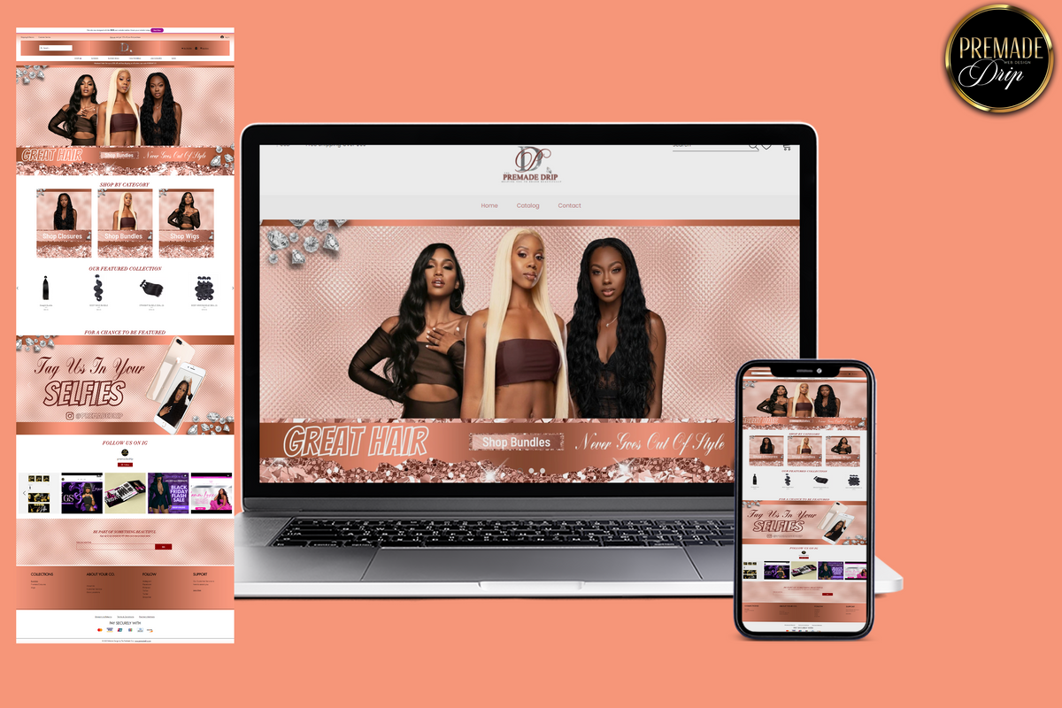 Rose Gold Banners - BrandingStudio314