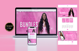 Simply Pink Premade  Premade Website Design + Theme Installation - BrandingStudio314