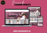 PREMADE WOMENS FASHION WEB DESIGN + THEME INSTALLATION - BrandingStudio314